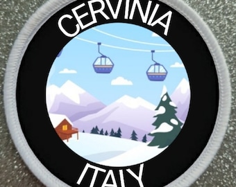Cervinia Italy Ski Resort 3 Inch patch badge