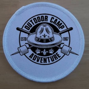 Camping patch badge