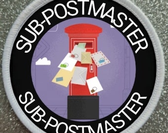 Distintivo patch Sub-Postmaster da 3 pollici