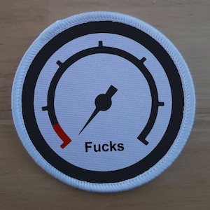 Zero Fucks Donné 3 pouces patch de sublimation Animal Lover