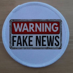 Reporter Fake News patch badge