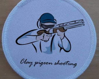 Clay Pigeon Shooting sublimatie patch badge