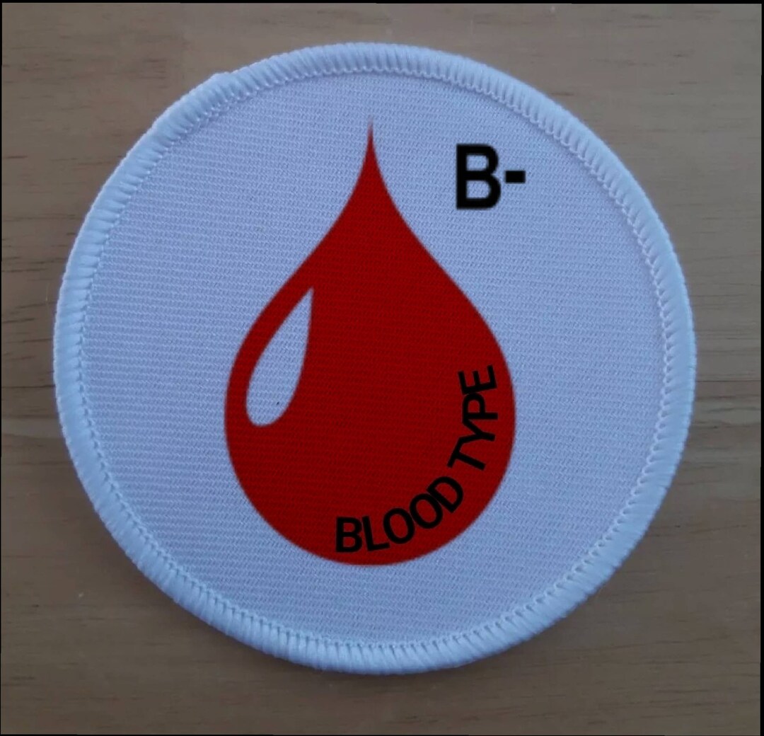 Blood Type Symbol Patch Badge - Etsy