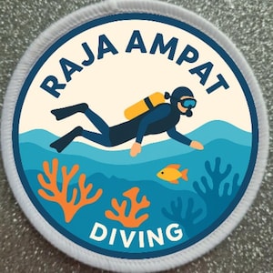 3 inch Raja Ampat Diving Indonesia Patch Badge