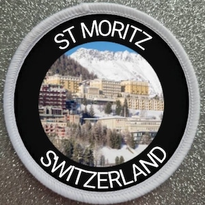 St Moritz Switzerland 3 Inch patch badge