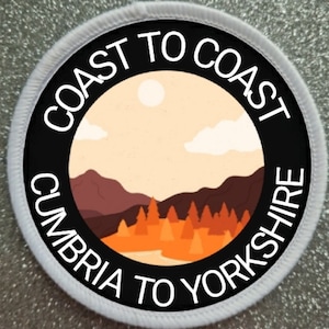3 Inch Coast To Coast Cumbria To Yorkshire patch badge