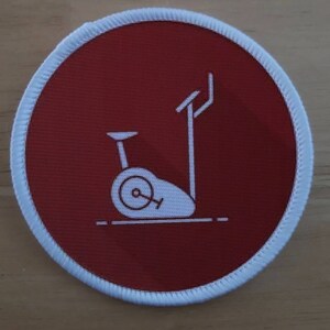 Exercise Bike Cycling Cycle Fitness Bike Biking Sports patch badge