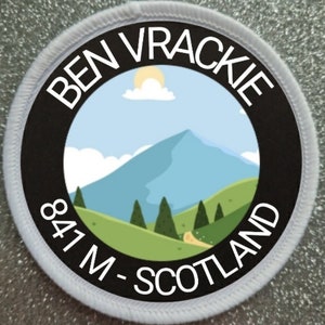3 Inch Ben Vrackie Scotland Sublimation Patch badge