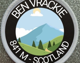 3 Inch Ben Vrackie Scotland Sublimation Patch badge
