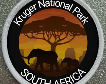 Kruger National Park South Africa 3 Inch patch badge