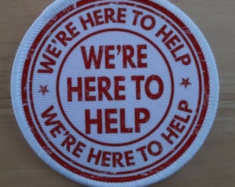 Ici pour aider Patch Badge