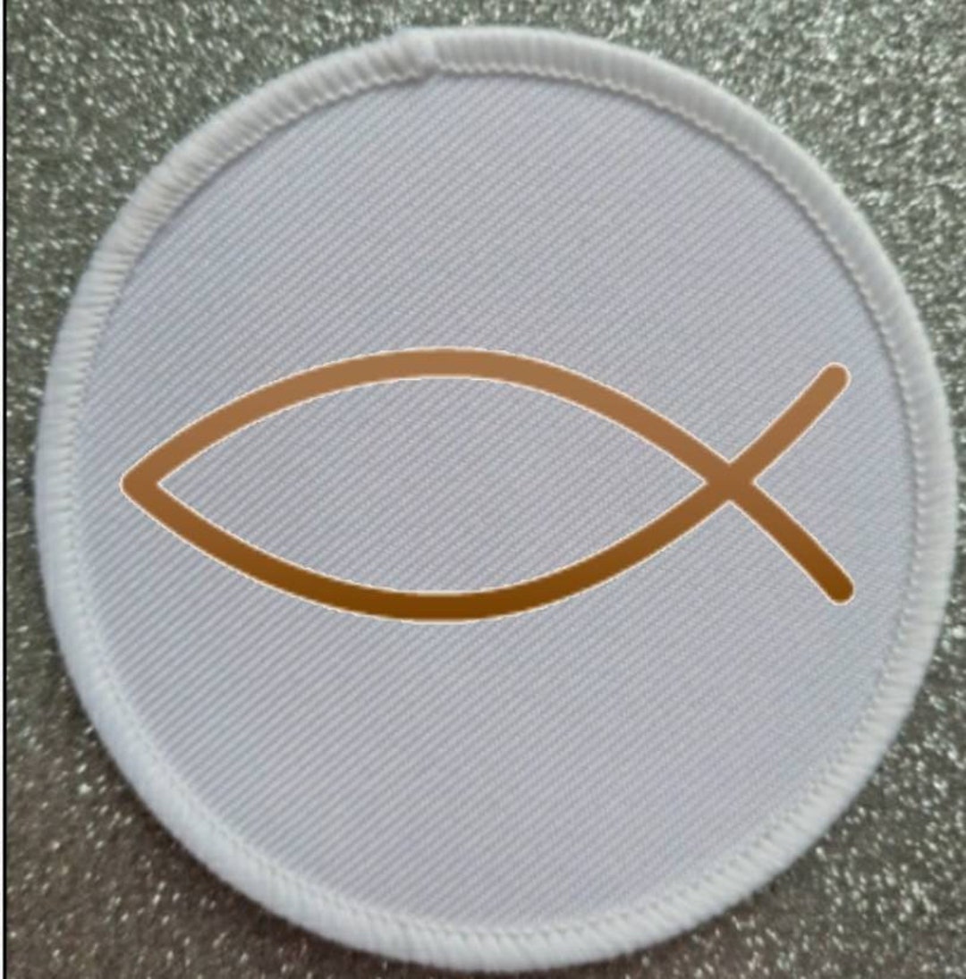 3 Inch Christianity Ichthys Fish Patch Badge - Made in the UK - Etsy Canada