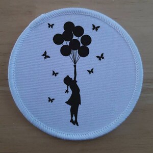 Cute Girl With The Balloons 3 inch sublimation patch