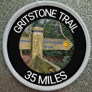 Gritstone Trail England 3 Inch patch badge