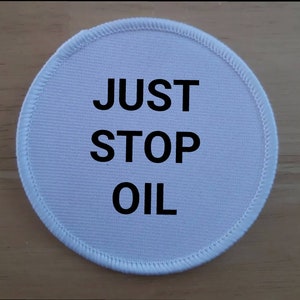 Just Stop Oil patch badge
