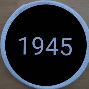 1945 TV sublimation patch badge