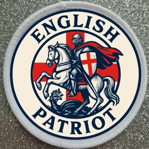 3 Inch English Patriot St George sublimation patch badge