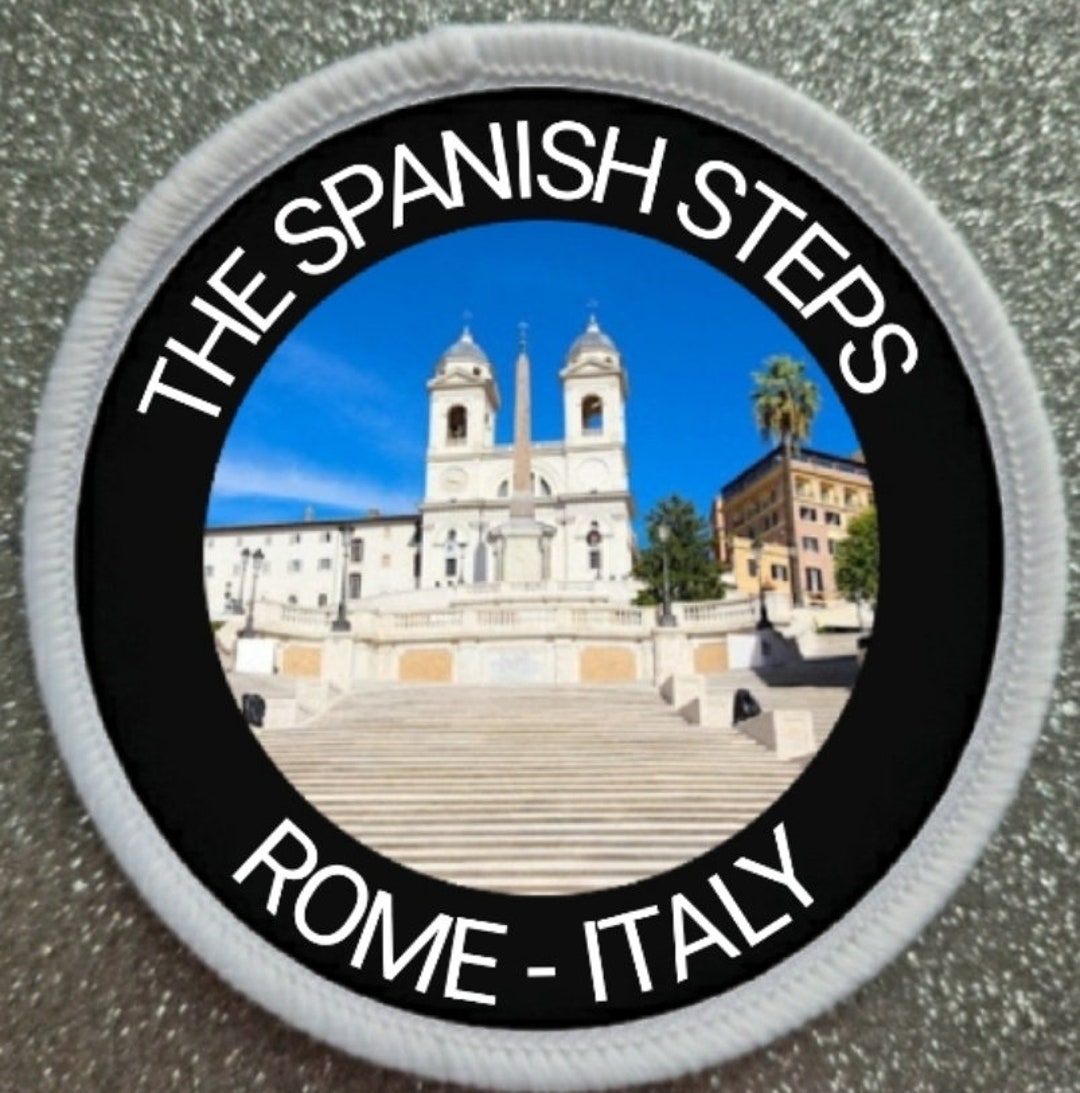 Spanish Steps Sticker Rome The Spanish Steps Rome Italy 3 Inch Patch Badge - Etsy