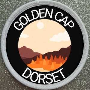 Golden Cap Dorset England 3 Inch patch badge