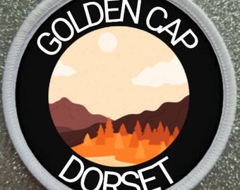 Golden Cap Dorset England 3 Inch patch badge