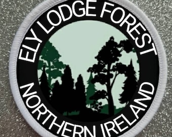 Insignia de parche de 3 pulgadas de Ely Lodge Forest Northern Ireland