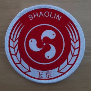 Shaolin Monk sublimation patch badge