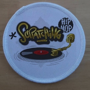 Scratching Hip Hop Mix patch badge