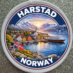 3 Inch Harstad Norway Patch Badge