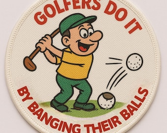 3" Golf patch badge