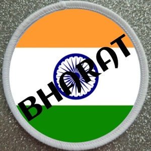 Bharat India Country New Name 3 Inch patch badge