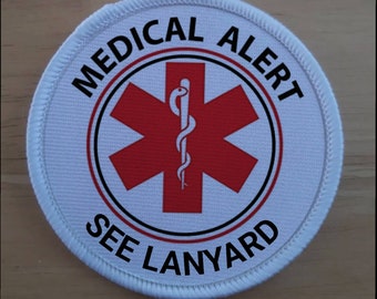 Insignia de parche de alerta médica