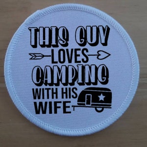 Camping patch badge