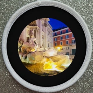 3 inch Trevi Fountain Rome Patch Badge