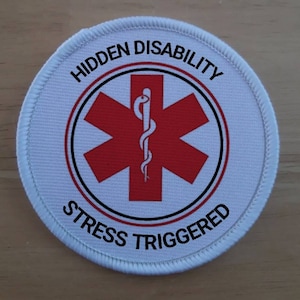 Hidden Disability Stress Triggered  patch badge