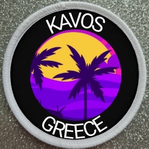 3 Inch Kavos Corfu Greece  patch badge