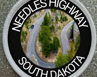 3 Inch Needles Highway South Dakota USA patch badge