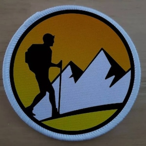 Hiking patch badge