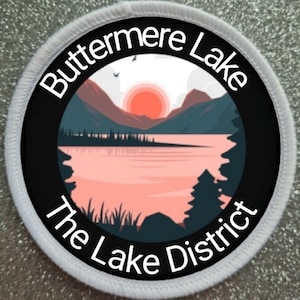 3 inch Buttermere Lake The Lake District Patch Badge