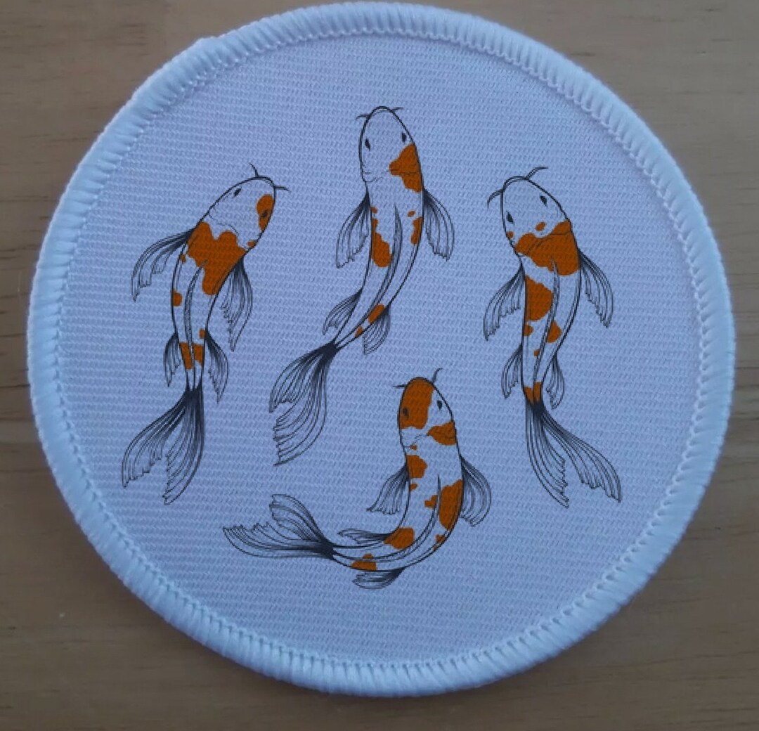 3" Koi Fish Patch Badge - Etsy
