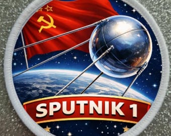 3 Inch Sputnik 1 Space Satitelite Aufnäher
