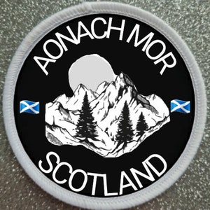 3 Inch Aonach Mor Scotland Scottish Mountain patch badge