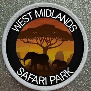 West Midlands Safari Park 3 Inch patch badge