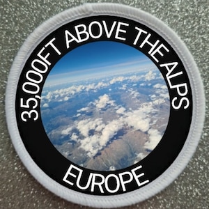 The Alps Mountain Range 3 Inch Sublimation Patch Badge