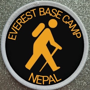 3 Inch Everest Base Camp Nepal Sublimation Patch badge