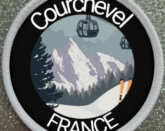 Insigne 3 pouces de la station de ski de Courchevel France
