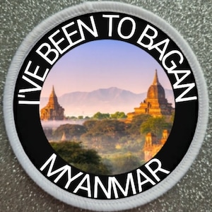 Bagan Myanmar 3 Inch patch badge - Made in the UK