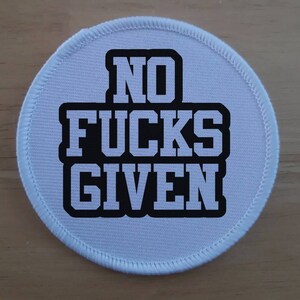 Zero No Fucks Donné 3 pouces patch de sublimation Animal Lover