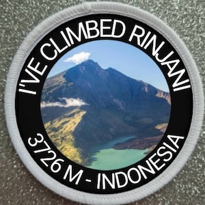 Mount Rinjani Indonesien 3 Inch Patch Abzeichen