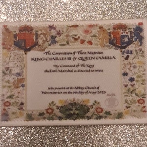 3 Inch Coronation of Charles lll and Camilla Patch Badge