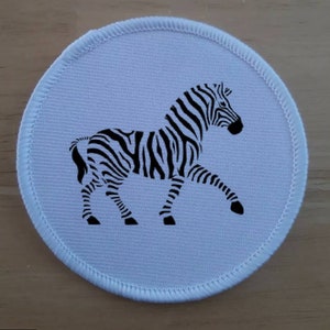 Zebra 3 tums sublimeringslapp Djurälskare